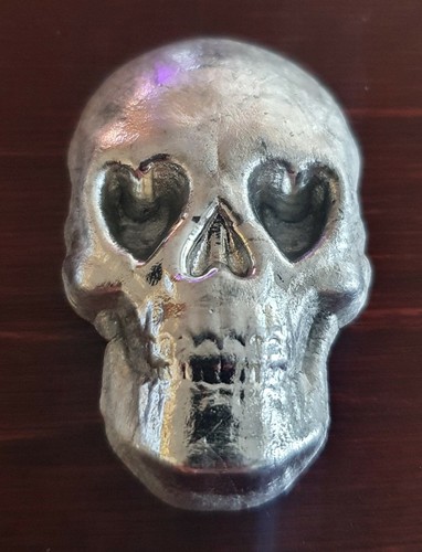 Unze 999 indium totenkopf - -,