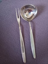 Vorlegebesteck WMF Rom versilbert 90, Soßenlöffel und Fleischgabel