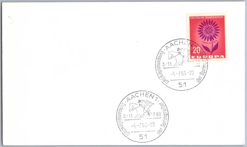 Brief sonderstempel sst aachen - brief,