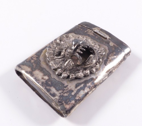 Silber streichholzdose - silber,