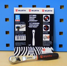 Würth Zebra Ratsche gekapselt Knarre 1/4 Zoll Umschaltknarre staubdicht