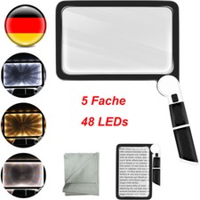 5-fache Große Lupe mit Licht