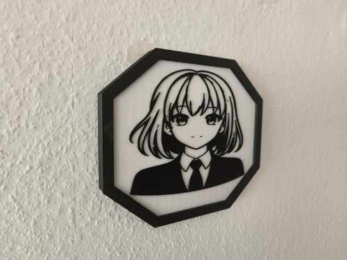 Office waifu wall - office, decoration