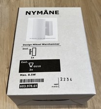 IKEA NYMÅNE Wandfluter/Leseleuchte Festinstall, weiß, neu