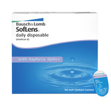 Bausch + Lomb SofLens Daily Disposable Tageslinsen, Kontaktlinsen, weich, 90 St.