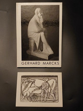 2 originale Holzschnitte  v.   GERHARD MARCKS + Katalog