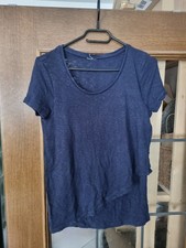 Stillshirt Damen Größe S/M Schwangerschaftsmode Shirt Stillen Blau