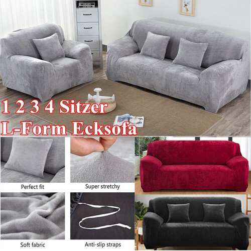 Samt schonbezug sofa überwurf - samt,