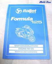 Italjet Formula 125 Motor Morini  Werkstatthandbuch Reparaturanleitung 