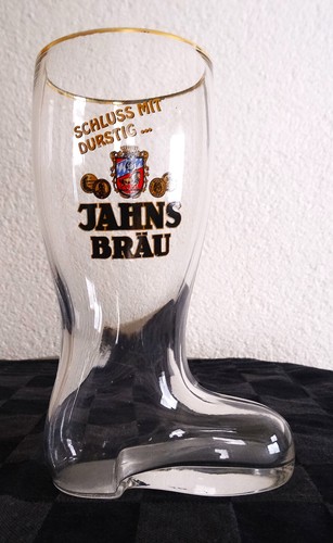 Jahns bräu bier glas stiefel - jahns,