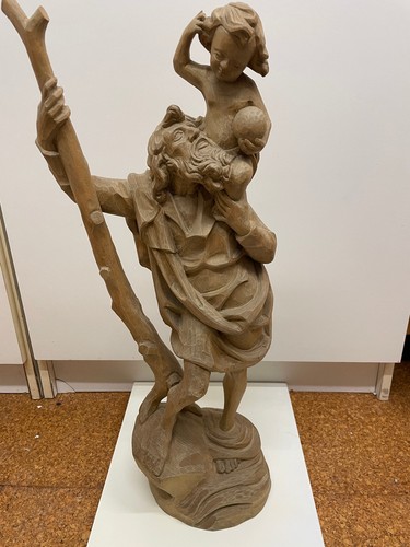 Holzfigur christopherus - holzfigur,
