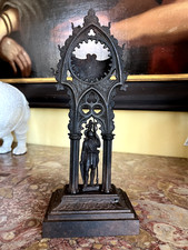 antiker Taschenuhren-Ständer, Berliner Eisen, Mitte 19. Jhdt, Gußeisen