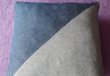 Deko Couch Jeans Kissen Blau 40x40cm NP:14,99 Gebr.Gut.erhalt.