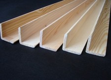 5 Winkelleisten Kiefer/Fichte 35 x 35 x 1150 mm Winkelleiste Eckleiste B-Ware