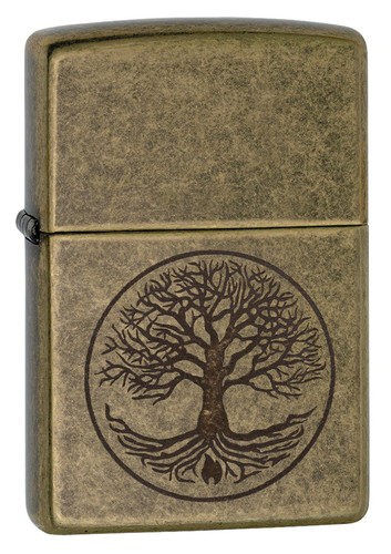 Zippo messing antik - , tree