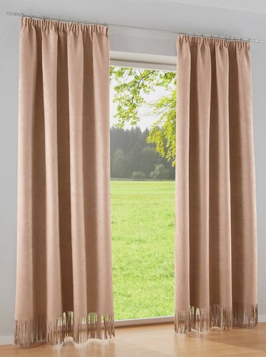 Gardine braun 225x135cm heine - braun,