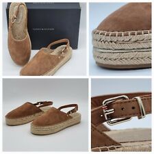 Wow - Luxus Tommy Hilfiger Damen Schuhe Plateau-Sandalen Cognac 