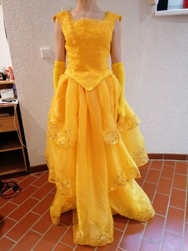 Kleid kostüm gelb gold - kleid,