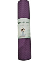 Yogamatte rutschfest umweltfreundlich 2 Widerstandsbänder Tragegurt rosa & hellblau