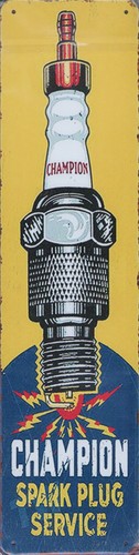 Blechschild champion spark - blechschild,