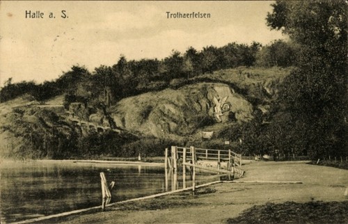 Halle der saale - ak,