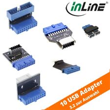 Interne USB Adapter 3.2 Gen 1 / 2 gewinkelt Buchse Stecker Pfostenanschluss