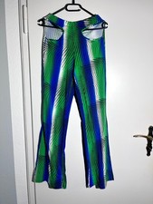 Sexy Noisy May Damen Schlaghose Stretch Hüft Cut Out Hippie Festival Hose Bunt G