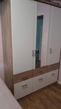 Drehtürenschrank weiß - -,