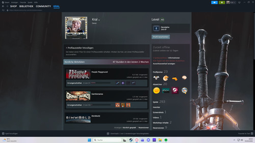 Steam account 293 - 293, games