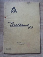 Hanomag Schlepper Brillant 600 Betriebsanleitung Kurzfassung