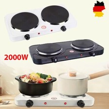 2000WATT Elektro Doppel Kochplatte Kochfeld Herdplatte Heizplatte Campingkocher