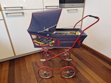 Puppenwagen Jeans blau