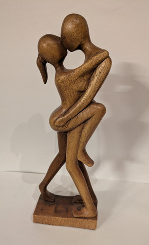Holz figur skulptur handarbeit - skulptur,