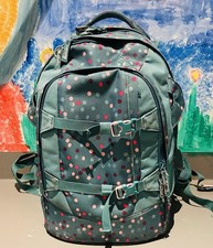 Satch Pack Schulrucksack Schulranzen Tasche Mädchen Blau Bunt Wie Neu