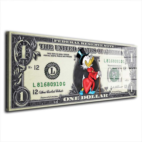 Rich duck dollar comic - comic, geld