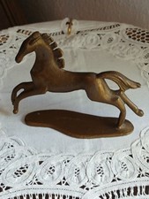 massive Tierfigur Pferd Skulptur Metall vermutlich Messing   - nicht magnetisch
