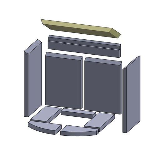 Heizgasumlenkplatte 439 165 - heizgasumlenkplatte, x
