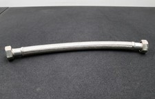 Panzerschlauch f. Trinkwasser geeignet Länge 400mm Überwurfmutter beidseitig 1''