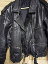 frauen-herrenlederjacke in scwarz ca. M-L