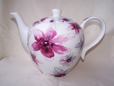 Teekanne aus Brilliantporzellan  * Blüten - Pink *  ORIGINAL Jameson & Tailor