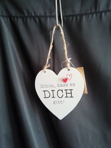 Deko-Herz/Spruch/aufgesetztes