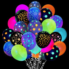 50 Stück Neon Luftballons