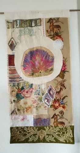 Unikat wandbehang textile - unikat,