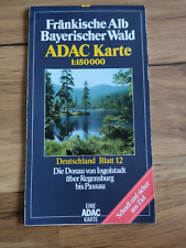 Alte ADAC Karte - Fränkische Alb - Bayerischer Wald