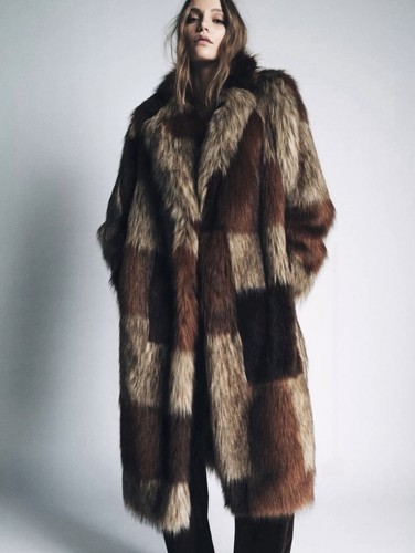 Zara patchwork kunstpelz - zara,