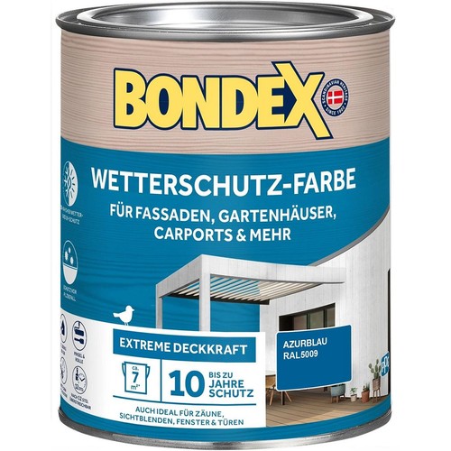 Bondex wetterschutz farbe azur - wetterschutz,