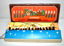 DDR Lichterkette NARVA 16 flammigmit Klemmen Christbaumschnuck Weihnachten 9695