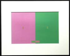 JOSEF ALBERS  Siebdruck/Serigrafie 1963  Form & Farbe