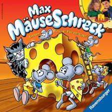 RAVENSBURGER Max Mäuseschreck Brettspiel Kinder Familienspiel Kater Maus Käse