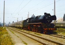 Original Dia DDR  Reichsbahn 41 1148 bei Magdeburg,  1985